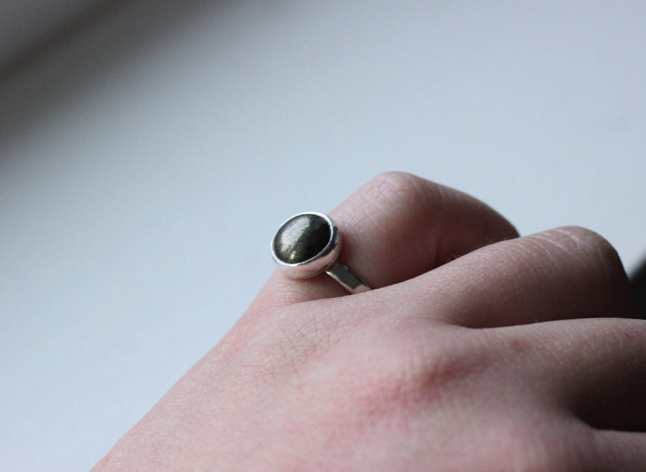 Pyrite Ring // Size 7