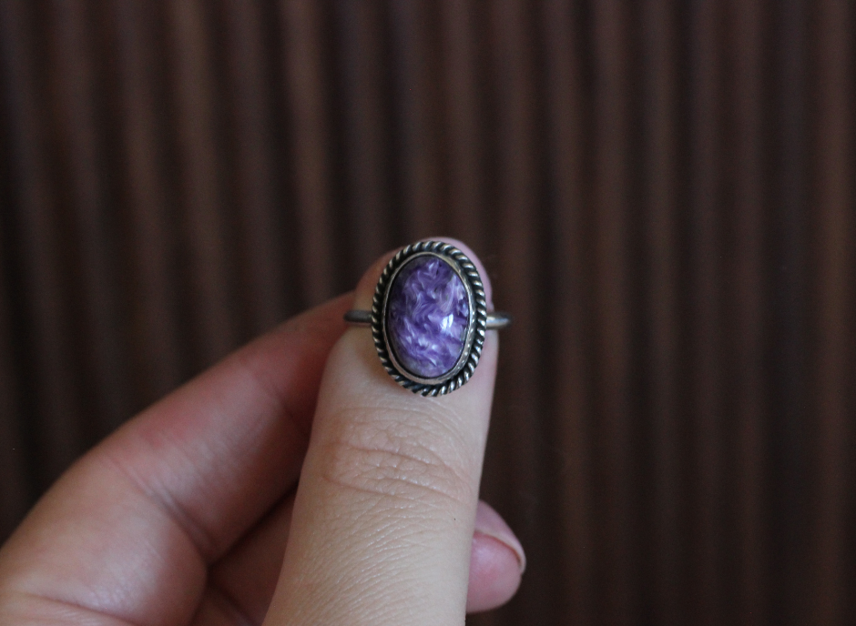 Charoite Ring // Size 8