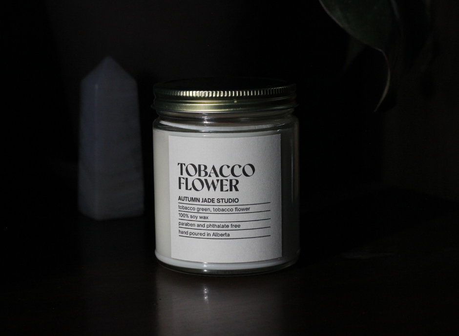 Tobacco Flower // Wood Wick Candle