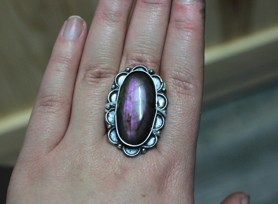 Labradorite Statement Ring // CHOOSE YOUR SIZE