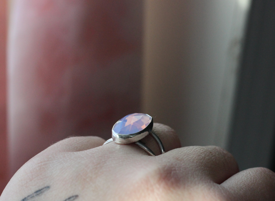 Lavender Quartz Ring // Choose Your Size