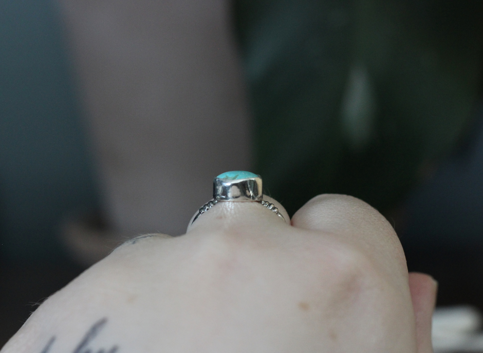 Turquoise Ring // Size 9