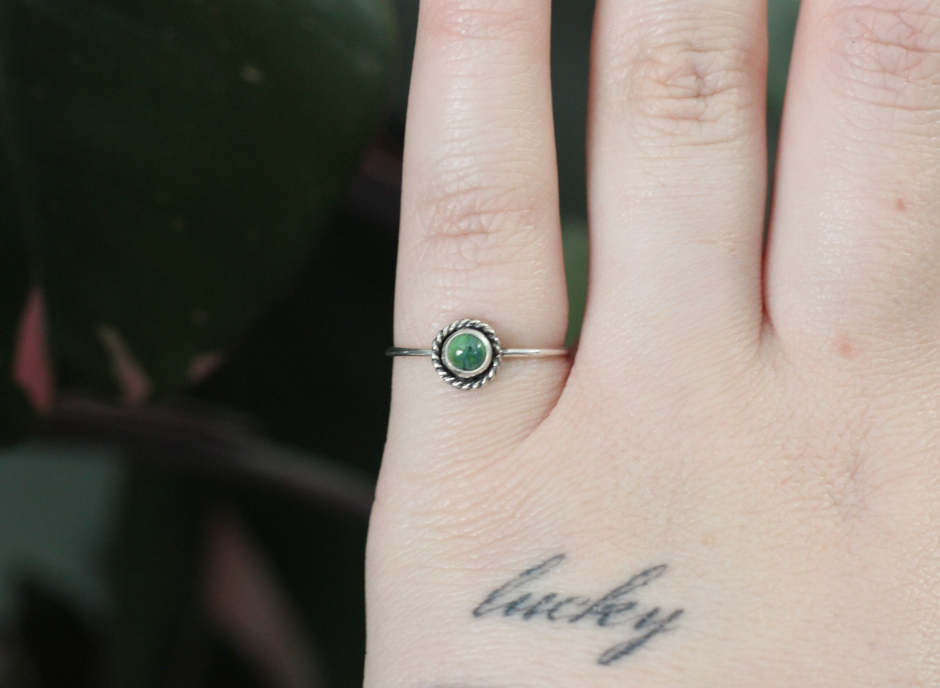 Turquoise Lasso Stacker // Size 8