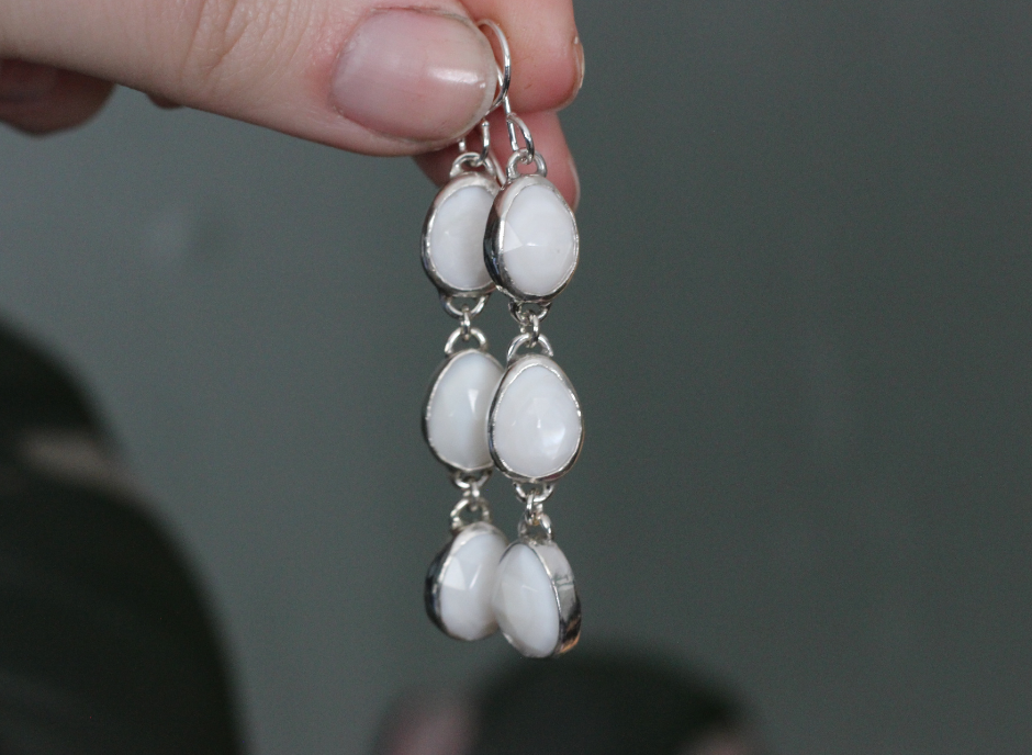 Mother of Pearl Drop Earrings