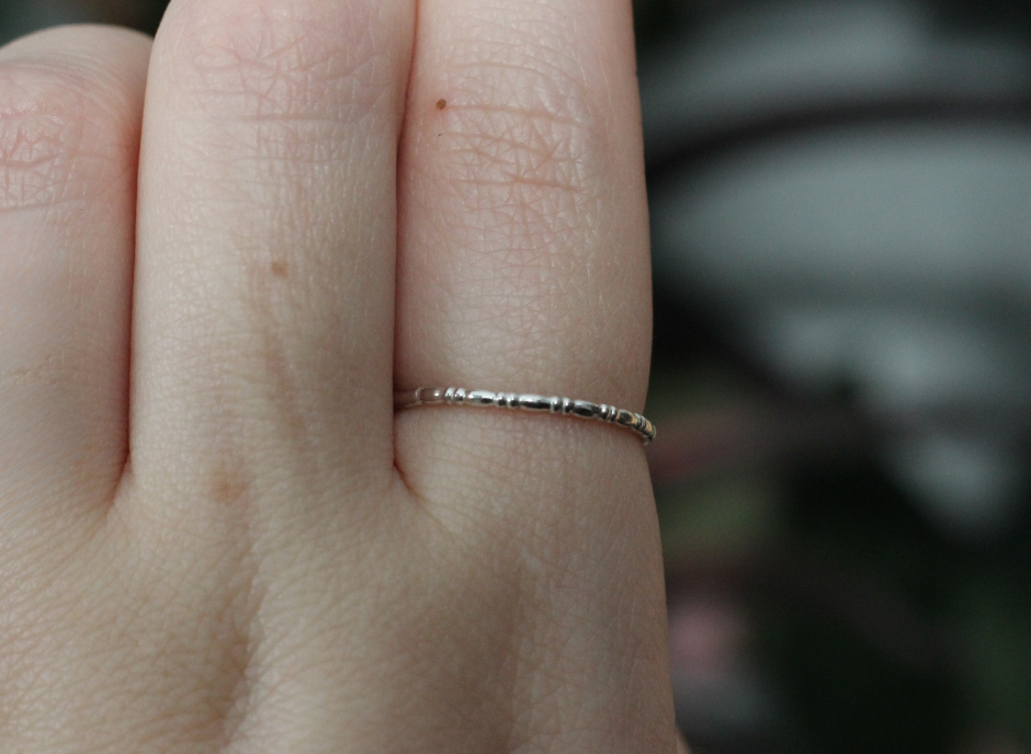 Bamboo Stacker // Sterling Silver // Made to Order