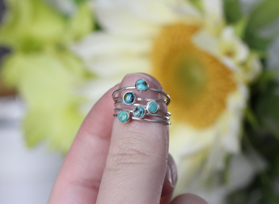 Turquoise Mini Stacker // Choose your size