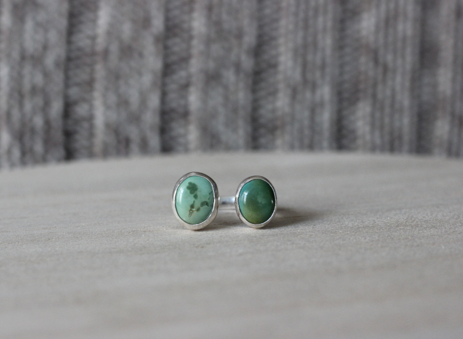 Turquoise Duo // Adjustable Ring