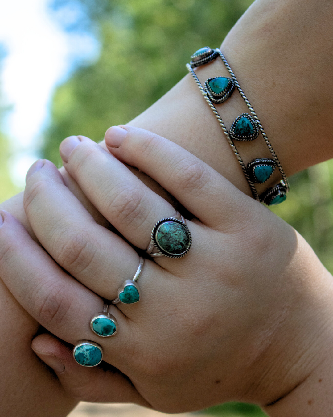 Turquoise Ring // Size 8 // OOAK