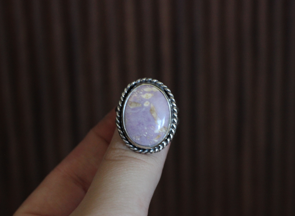 Blush Phosphorite Ring // Size 10