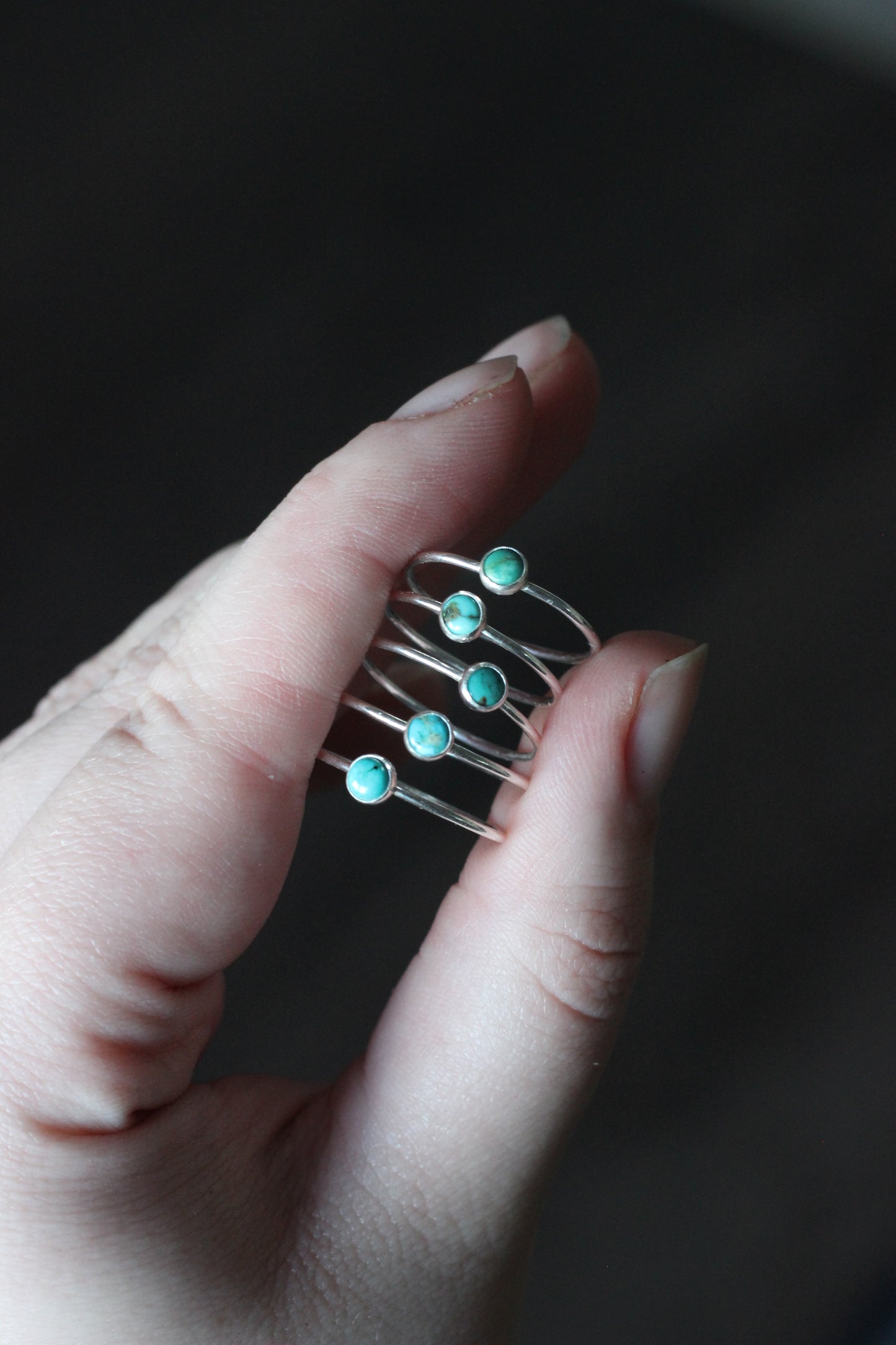 Turquoise Stacking Rings // Made to Order