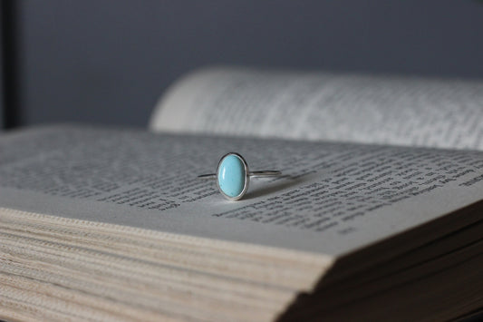 Turquoise Everyday Ring // Size 8 // Golden Hills Turquoise