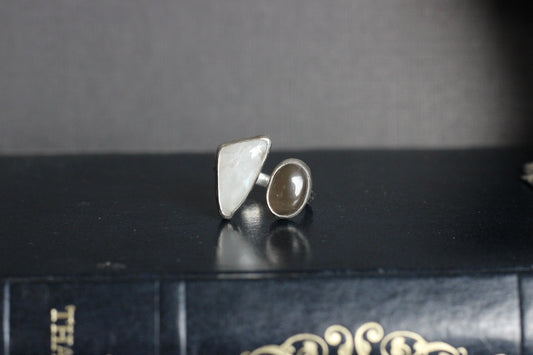 Moonstone Adjustable Ring
