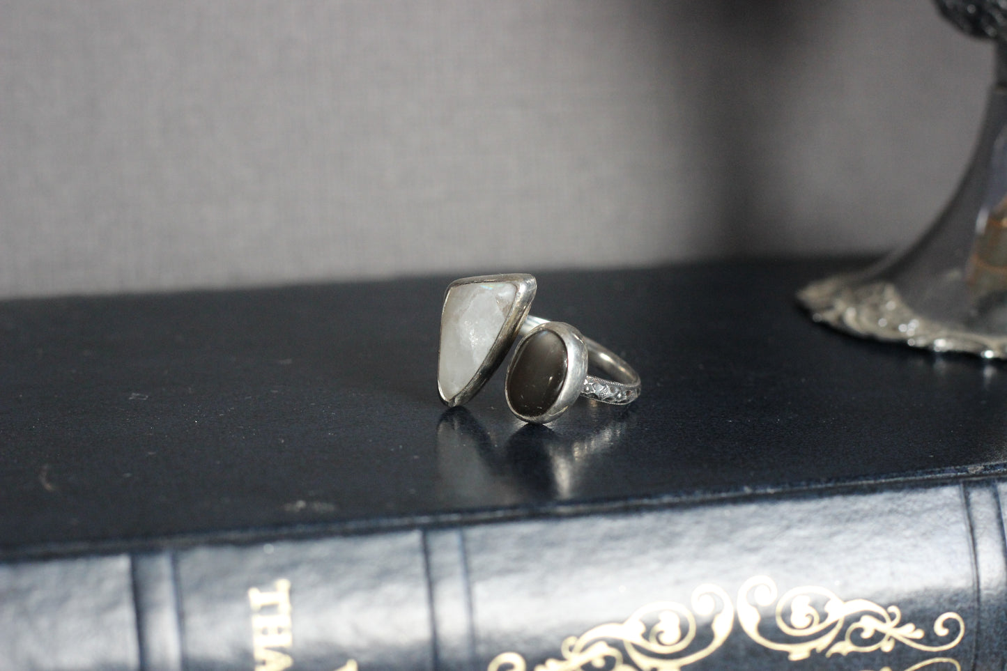 Moonstone Adjustable Ring