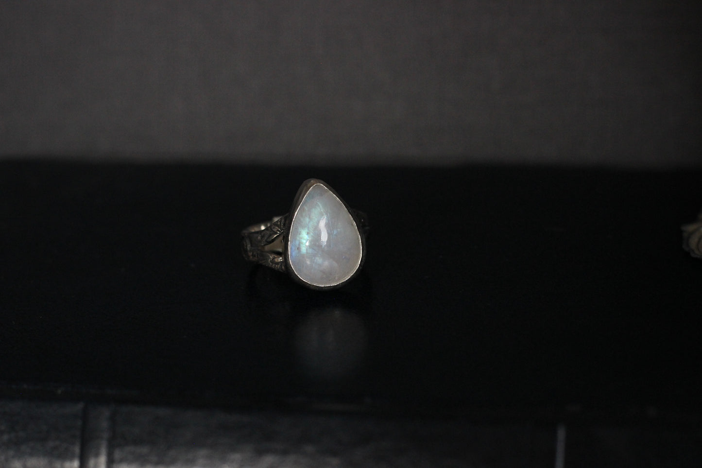 Rainbow Moonstone Ring // Size 8