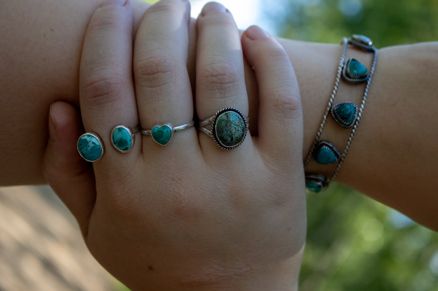 Turquoise Ring // Size 8 // OOAK