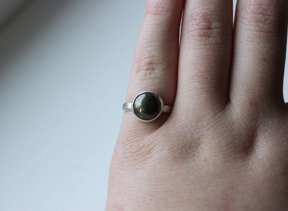 Pyrite Ring // Size 7