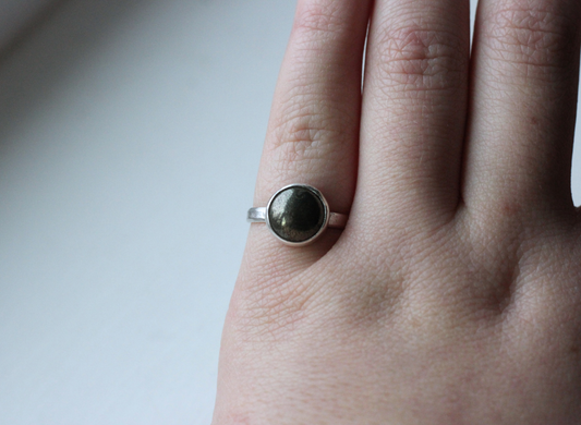 Pyrite Ring // Size 7