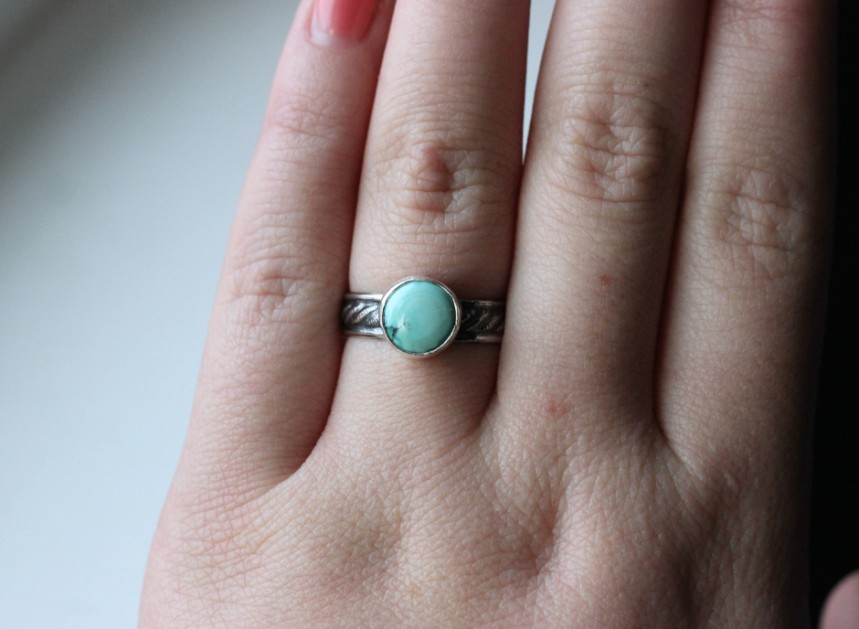 Turquoise Ring // Size 9