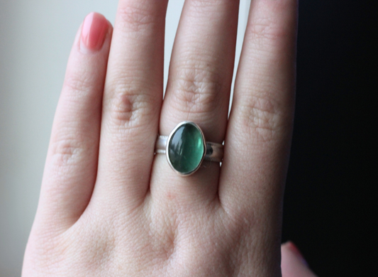 Fluorite Ring // Size 10 // OOAK