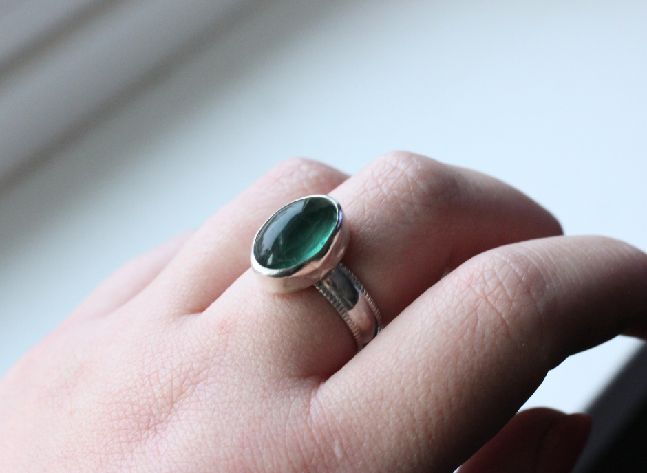 Fluorite Ring // Size 10 // OOAK