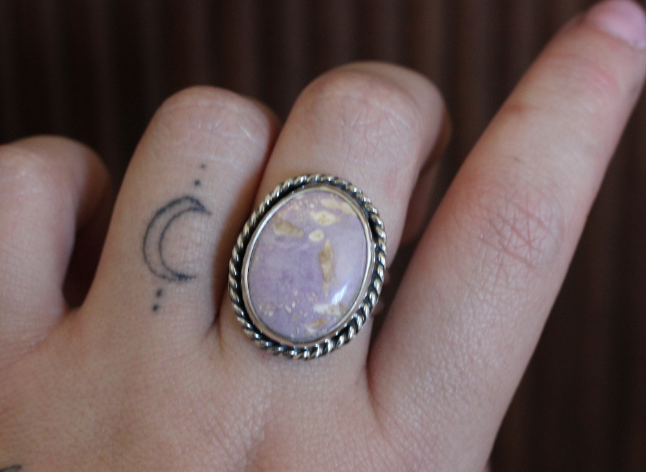 Blush Phosphorite Ring // Size 10