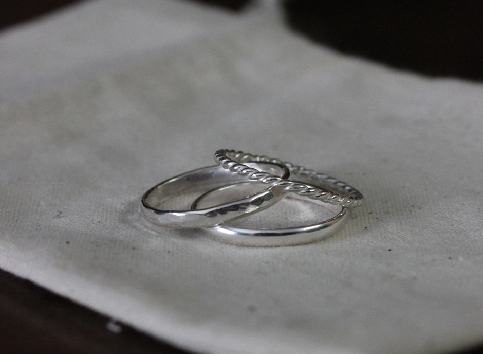 Hammered Stacking Band