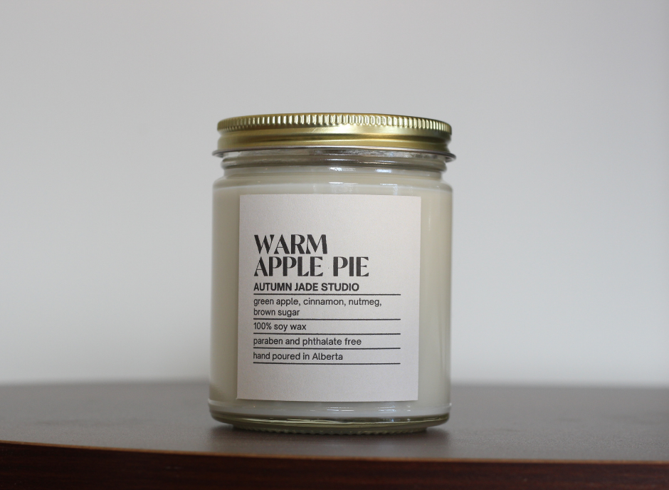 Warm Apple Pie // Wood Wick Candle