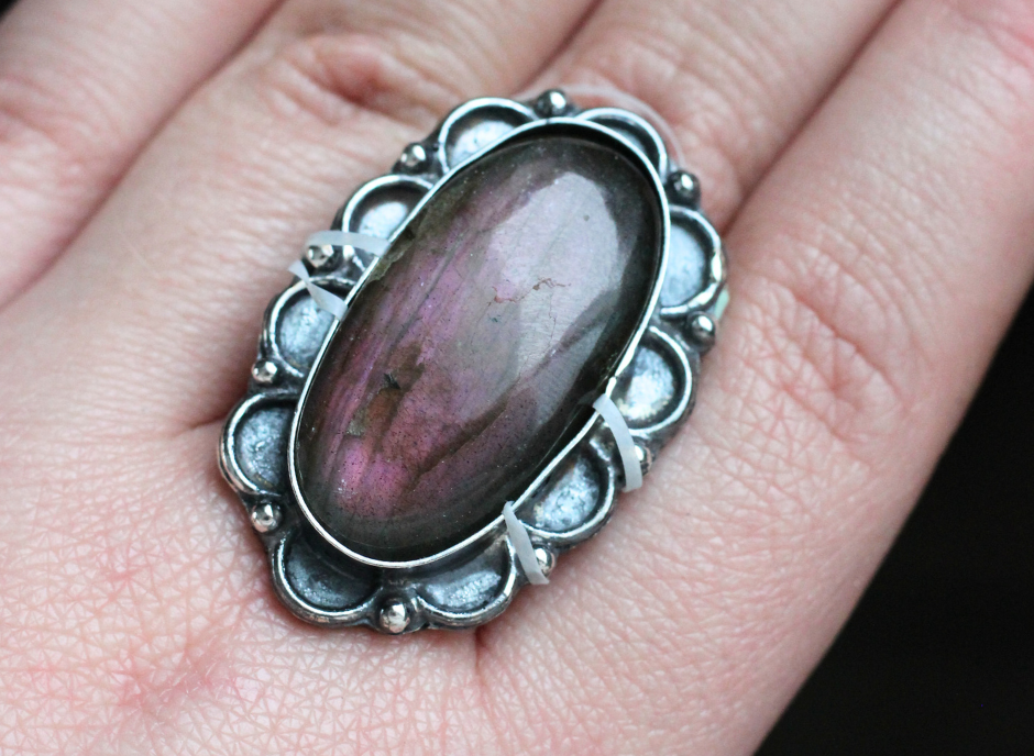 Labradorite Statement Ring // CHOOSE YOUR SIZE