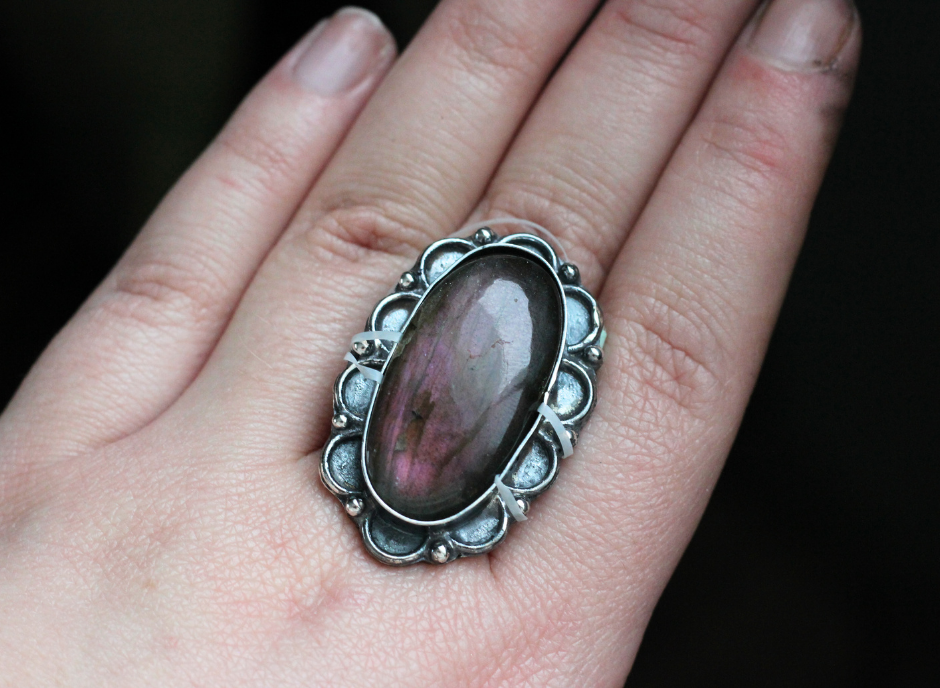Labradorite Statement Ring // CHOOSE YOUR SIZE