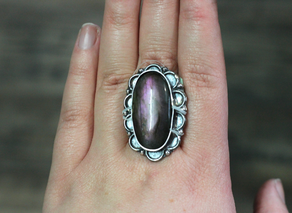 Labradorite Statement Ring // CHOOSE YOUR SIZE