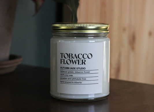 Tobacco Flower // Wood Wick Candle