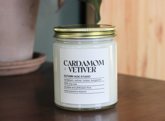 Cardamom + Vetiver // Wood Wick Candle