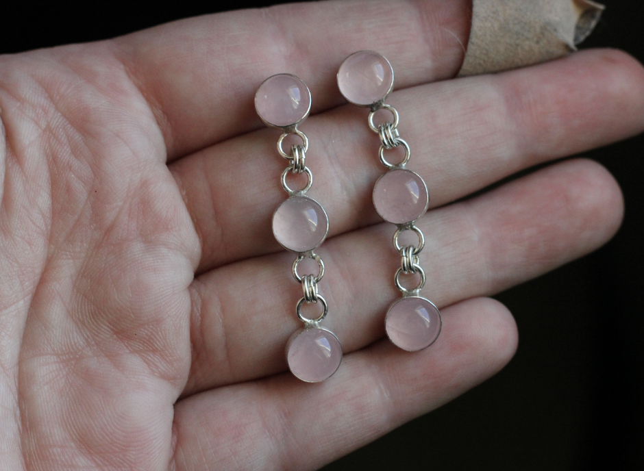 Rose Quartz Earrings