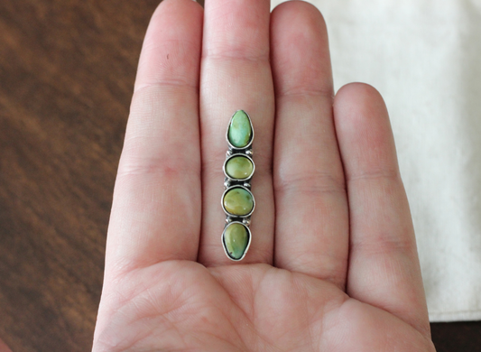 Sonoran Lime Turquoise // Finish in your Size // Ring OR Pendant