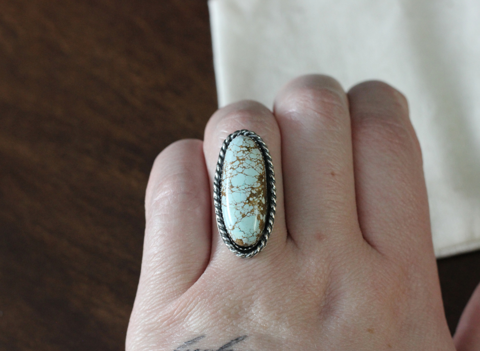 Sandhill Turquoise // Finish in Your Size // Ring OR Pendant