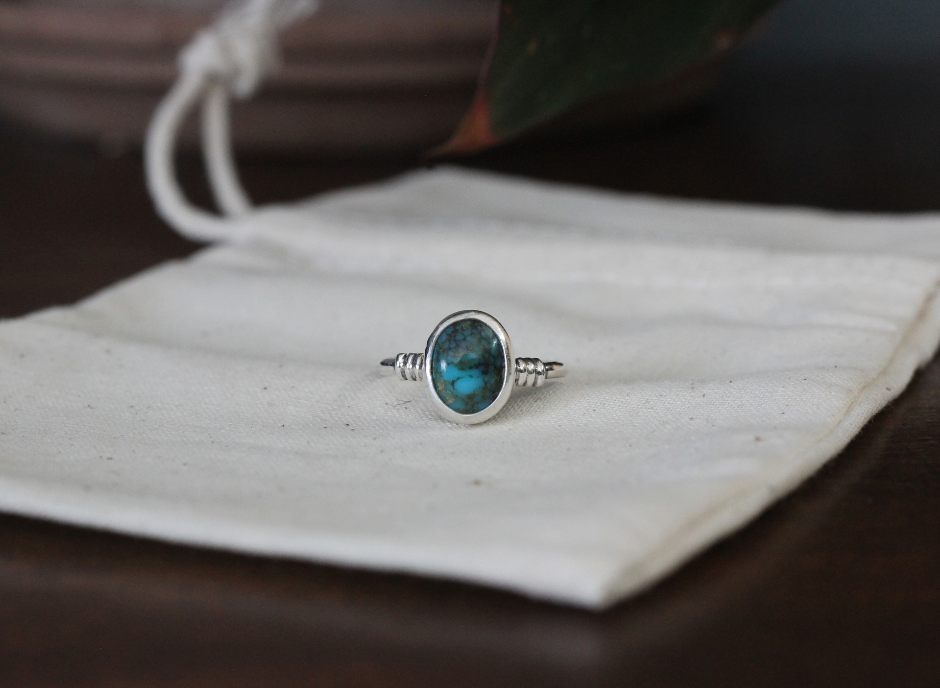 Turquoise Ring // Size 9