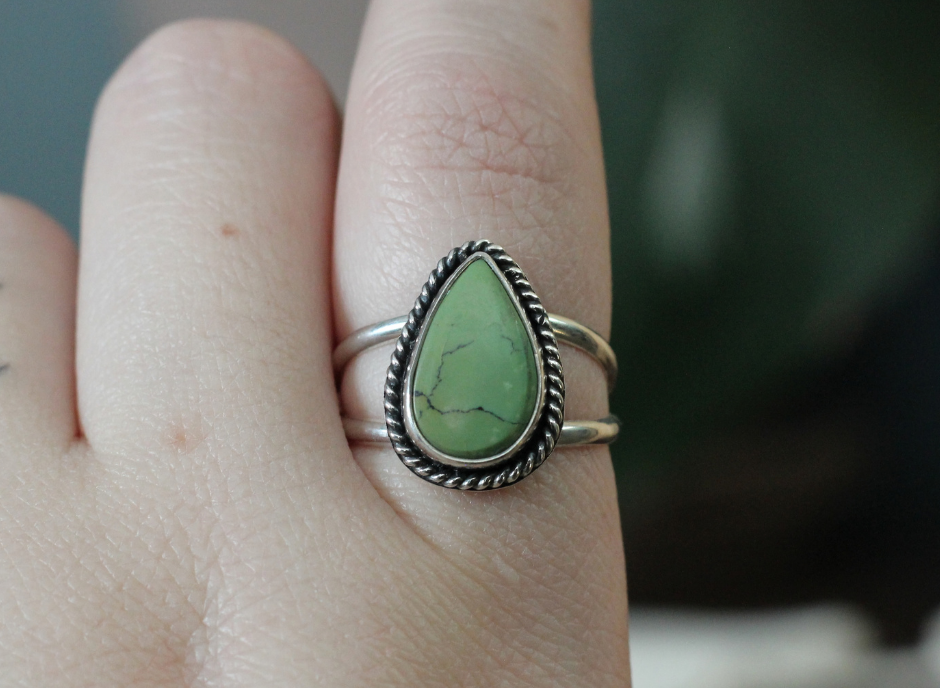 Turquoise Ring // Size 10.75