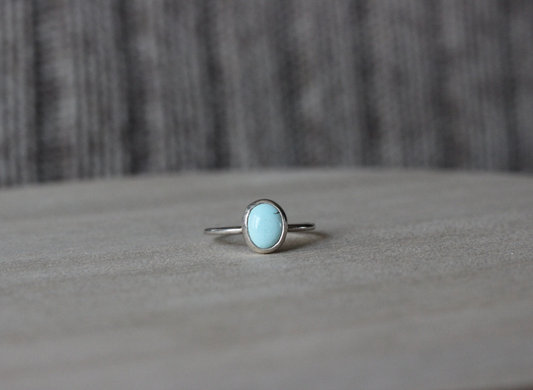 Turquoise Everyday Ring // Size 8 // Golden Hills Turquoise