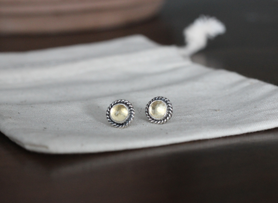 Citrine Lasso Studs