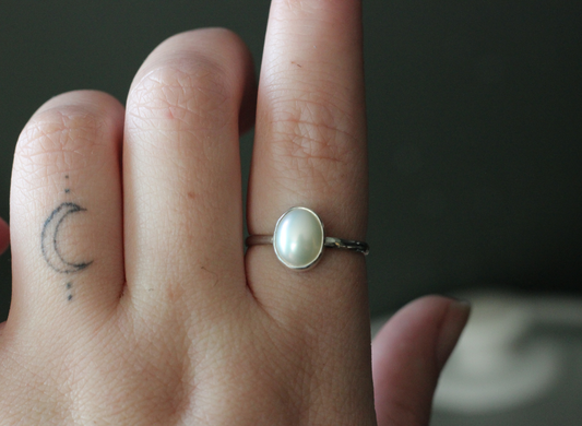 Classic Pearl Ring // Made to Order