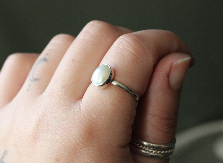 Classic Pearl Ring // Made to Order