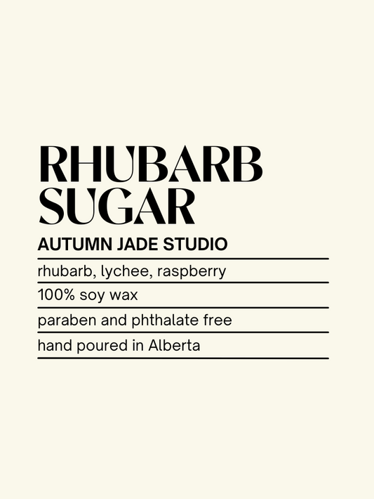Rhubarb Sugar // Wax Melt