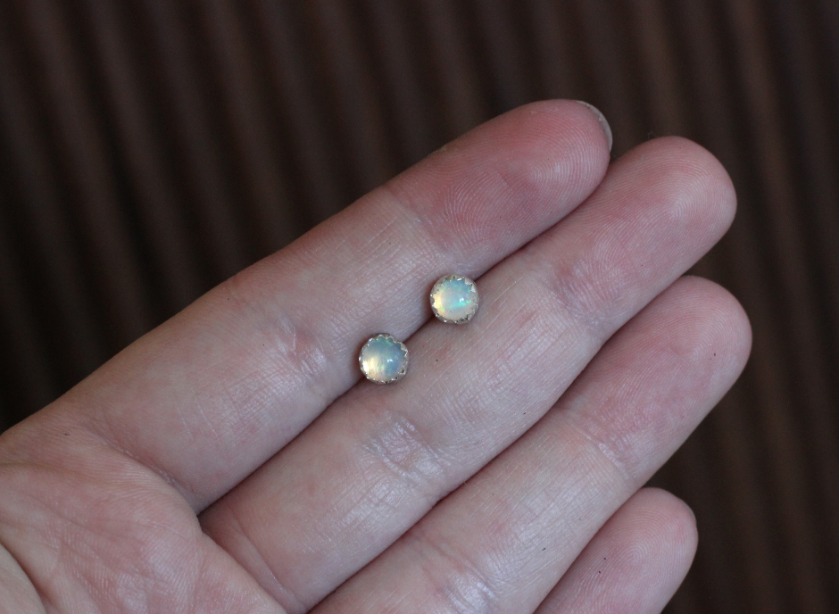 Ethiopian Opal Studs