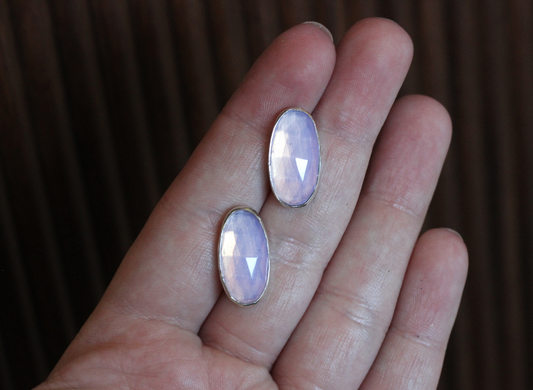 Lavender Quartz Studs