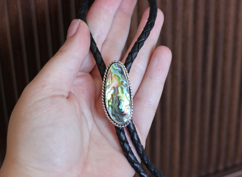 Abalone Bolo Tie