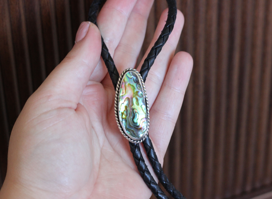 Abalone Bolo Tie