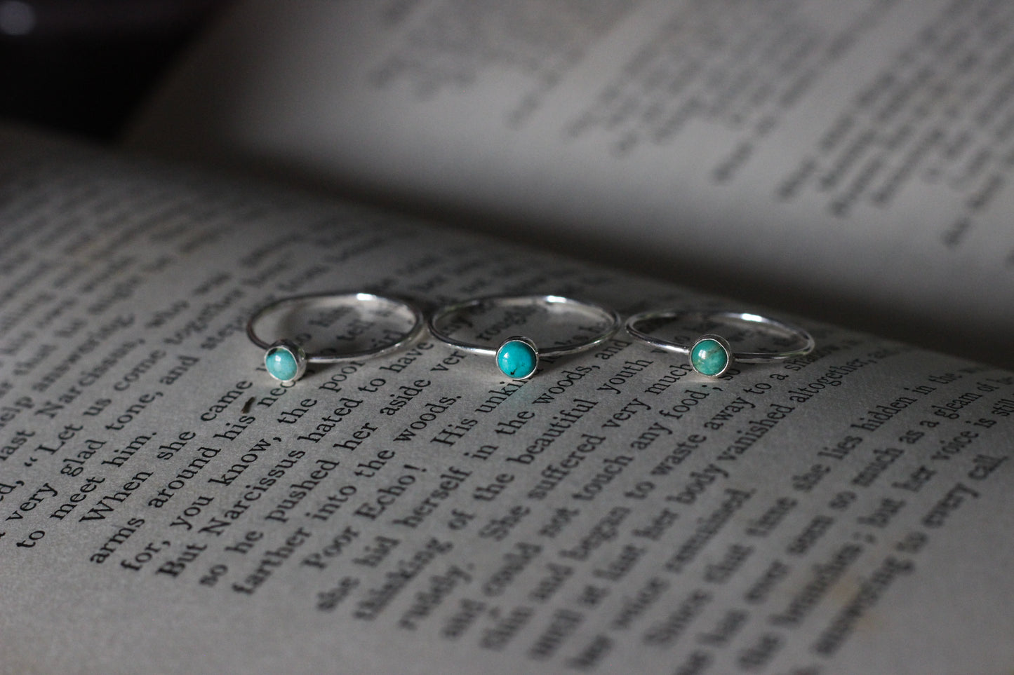 Turquoise Stacking Rings // Made to Order