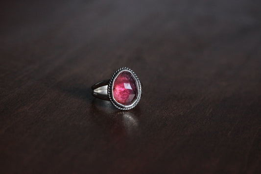 Pink Tourmaline Ring // Size 9