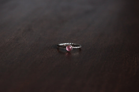 Pink Tourmaline Ring // Size 7