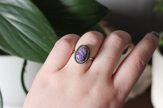 Charoite Ring // Size 8